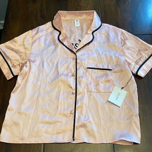 NWT Silky Embroidered Bridesmaid Pajama Top - Picture 7 of 8